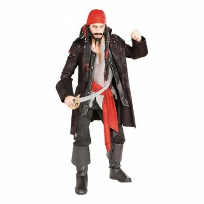 Kapten Mördarpirat Maskeraddräkt - One size