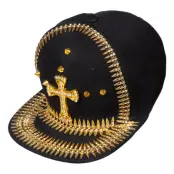 Keps Guldkors&Nitar Svart/Guld - One size