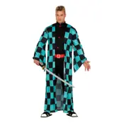 Kimono Fäktare Maskeraddräkt - Large