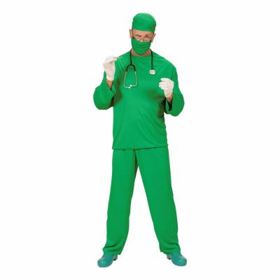 Kirurg Grön Maskeraddräkt - X-large