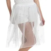 Kjol i Mesh Vit - One size