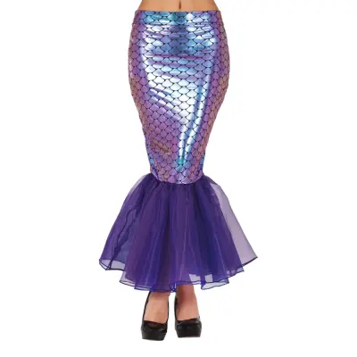 Kjol Sjöjungfru Lila - One size