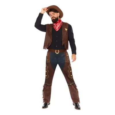 Klassisk Cowboy Maskeraddräkt - Small