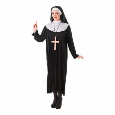 Klassisk Nunna Maskeraddräkt