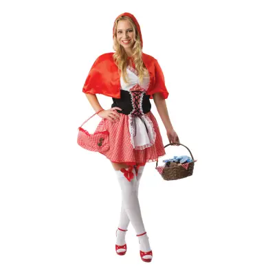 Klassisk Rödluvan Maskeraddräkt - Large