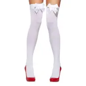 Knästrumpor med Vit Rosett