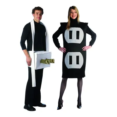 Kontakt & Uttag Maskeraddräkt - One size