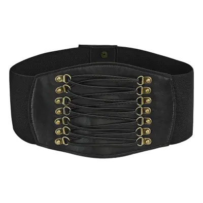 Korsett Svart med Stretch - Small/Medium