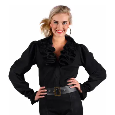 Kråsblus Svart Dam Deluxe - Large