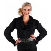 Kråsblus Svart Dam Deluxe - X-Small