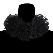Krage i Spets Svart Deluxe - One size