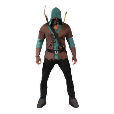 Krigare med Mask Maskeraddräkt - Large