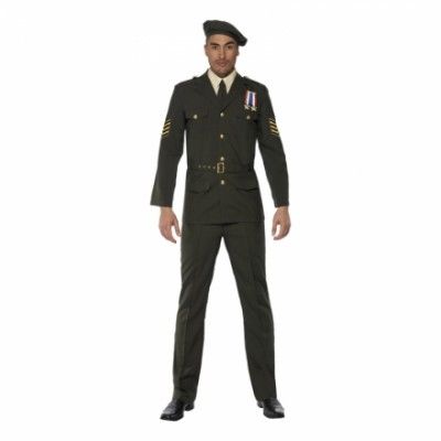 Krigsofficer Maskeraddräkt - Medium