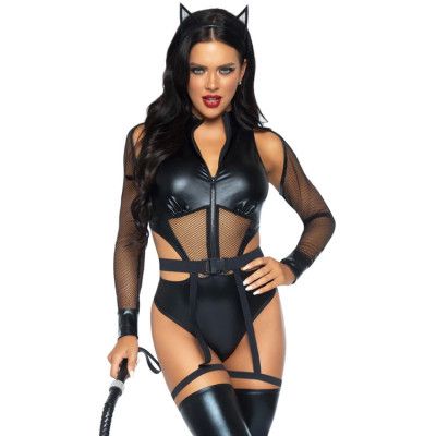 Kriminell Katt Maskeraddräkt S