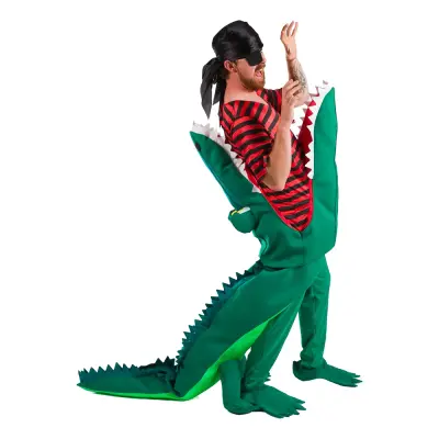 Krokodilattack Pirat Maskeraddräkt - One size