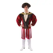 Kung Henry VIII Maskeraddräkt - X-Large