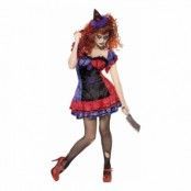 Kvinnlig Elak Clown Maskeraddräkt - Small