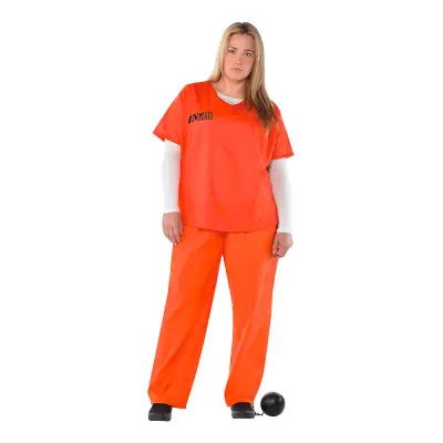 Kvinnlig Fånge Plus-size Maskeraddräkt - Plus Size