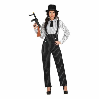 Kvinnlig Gangster Maskeraddräkt - Large