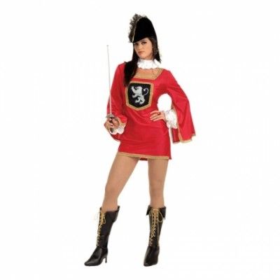 Kvinnlig Musketör Maskeraddräkt