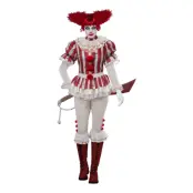 Kvinnlig Skräckclown Maskeraddräkt - X-Small