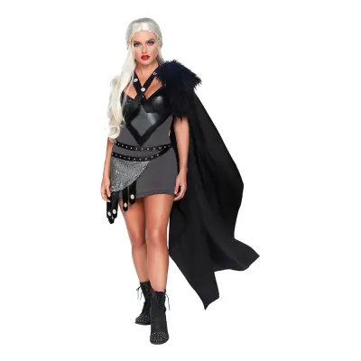 Kvinnlig Tronkrigare Deluxe Maskeraddräkt - Small