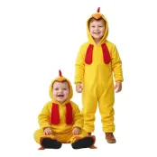 Kyckling Jumpsuit Barn Maskeraddräkt - Medium
