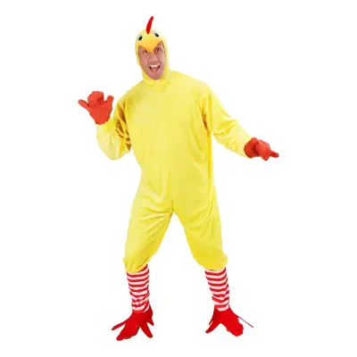 Kyckling Jumpsuit Maskeraddräkt - X-Large