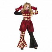 Läskig Clown Barn Maskeraddräkt - Small