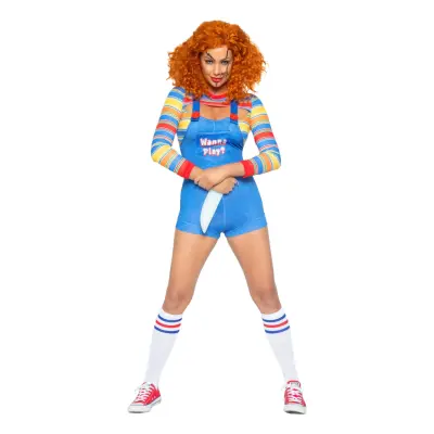 Läskig Docka Body Deluxe Maskeraddräkt - X-Small