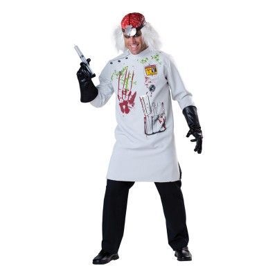 Läskig Vetenskapsman Maskeraddräkt - X-Large