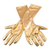 Långa Handskar Guld Metallic - One size