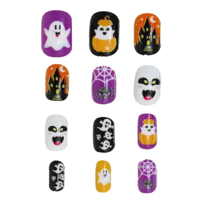 Lösnaglar Spöke Halloween för Barn - 12-pack