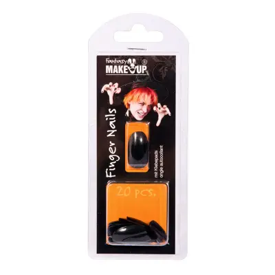 Lösnaglar Svarta - 20-pack