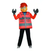 LEGO Byggarbetare Barn Maskeraddräkt - Medium