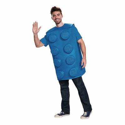 LEGO Kloss Blå Maskeraddräkt - Medium/Large