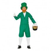 Leprechaun Grön Maskeraddräkt - Large