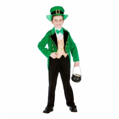 Leprechaun Pojke Barn Maskeraddräkt