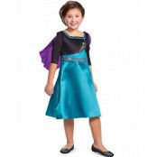 Licensierad drottning Anna Frozen kostym för barn