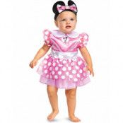 Licensierad Pink Minnie Mouse kostym för baby