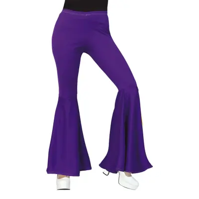 Lila 70-tals Byxor Dam - One size