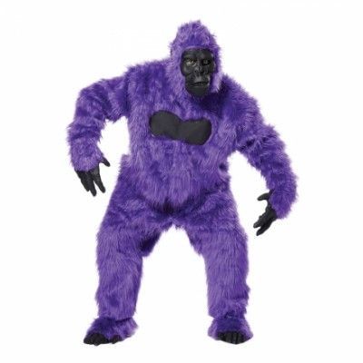 Lila Gorilla Maskeraddräkt - One size