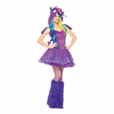 Lila Monster Maskeraddräkt