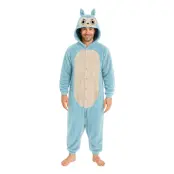 Lulu Monster Blå Onesie Herr Maskeraddräkt - Large