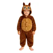 Lulu Monster Brun Onesie Barn Maskeraddräkt - Medium