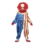 Patriotisk Clown Barn Maskeraddräkt - Large