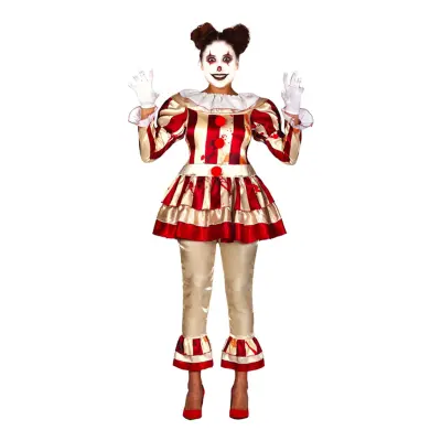 Mördarclown Klänning Maskeraddräkt - Large