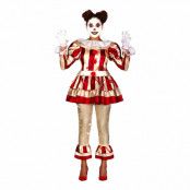 Mördarclown Klänning Maskeraddräkt - Small