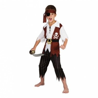 Mördarpirat Barn Maskeraddräkt - Large