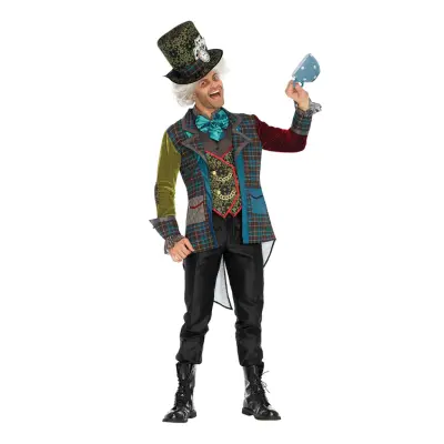 Mad Hatter Deluxe Maskeraddräkt - X-Large